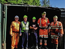 Visitors from the NCMME, Caphouse Colliery in Yorkshire.