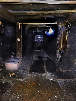 Entrance to a bord at Ayle Colliery.