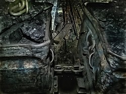 Linked tubs at Ayle Colliery.