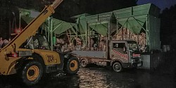 Coal hoppers at Ayle Colliery.