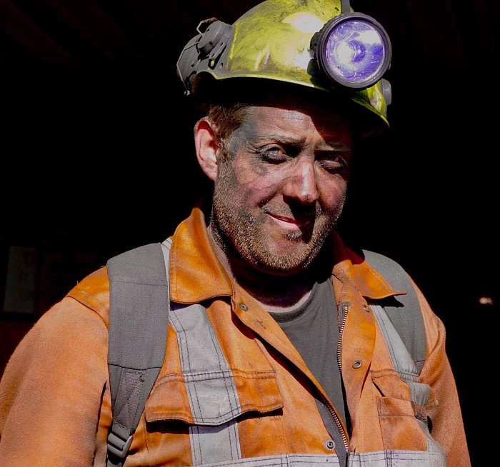 Jonny Page, miner at Ayle Colliery.