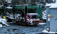 Coal delivery lorry.